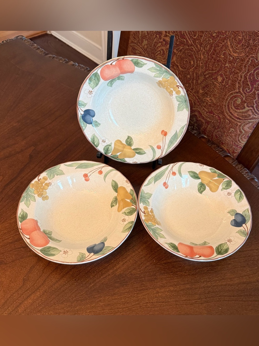Set of 3 VTG Mikasa Country Classics Fruit Panorama (DC014) Fruit/Dessert Bowls